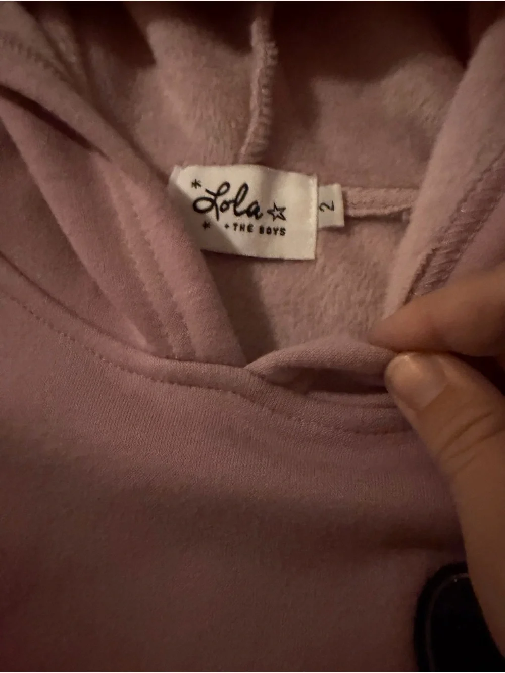 Lola + The Boys Pink and White Girls Hoodie & Jogger Matching Set